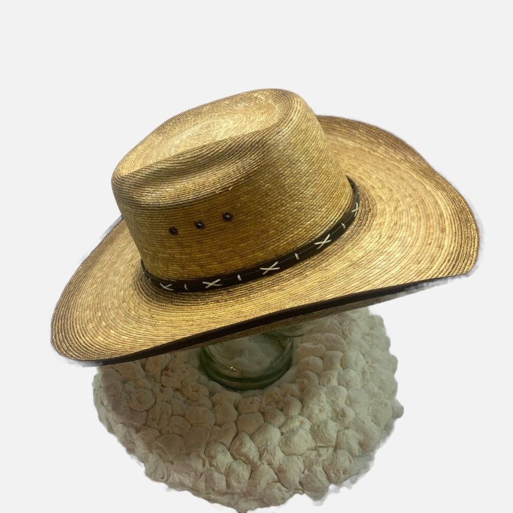 Cody James Wide Brim Straw Rancher Cowboy Hat 7.5